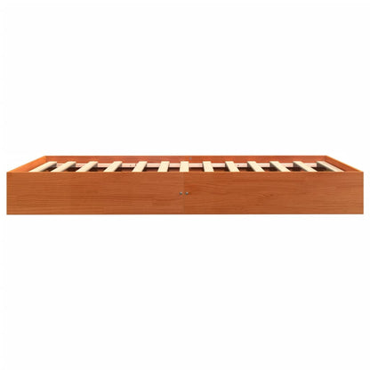 Letto senza Materasso Marrone Cera 90x190 cm in Legno di Pino | homemem39
