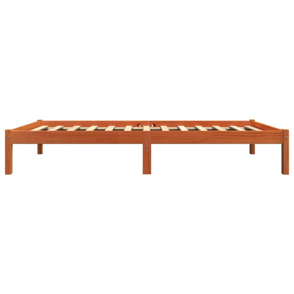 Giroletto senza Materasso Marrone Cera 90x200 cm Massello Pino | homemem39