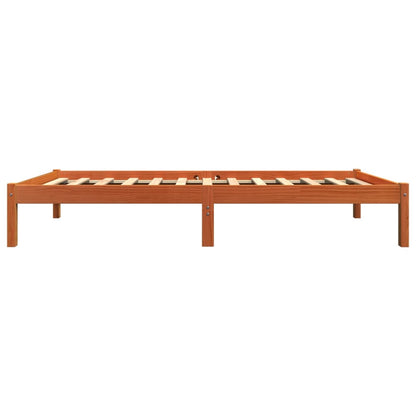 Giroletto senza Materasso Marrone Cera 100x200 cm Legno di Pino | homemem39