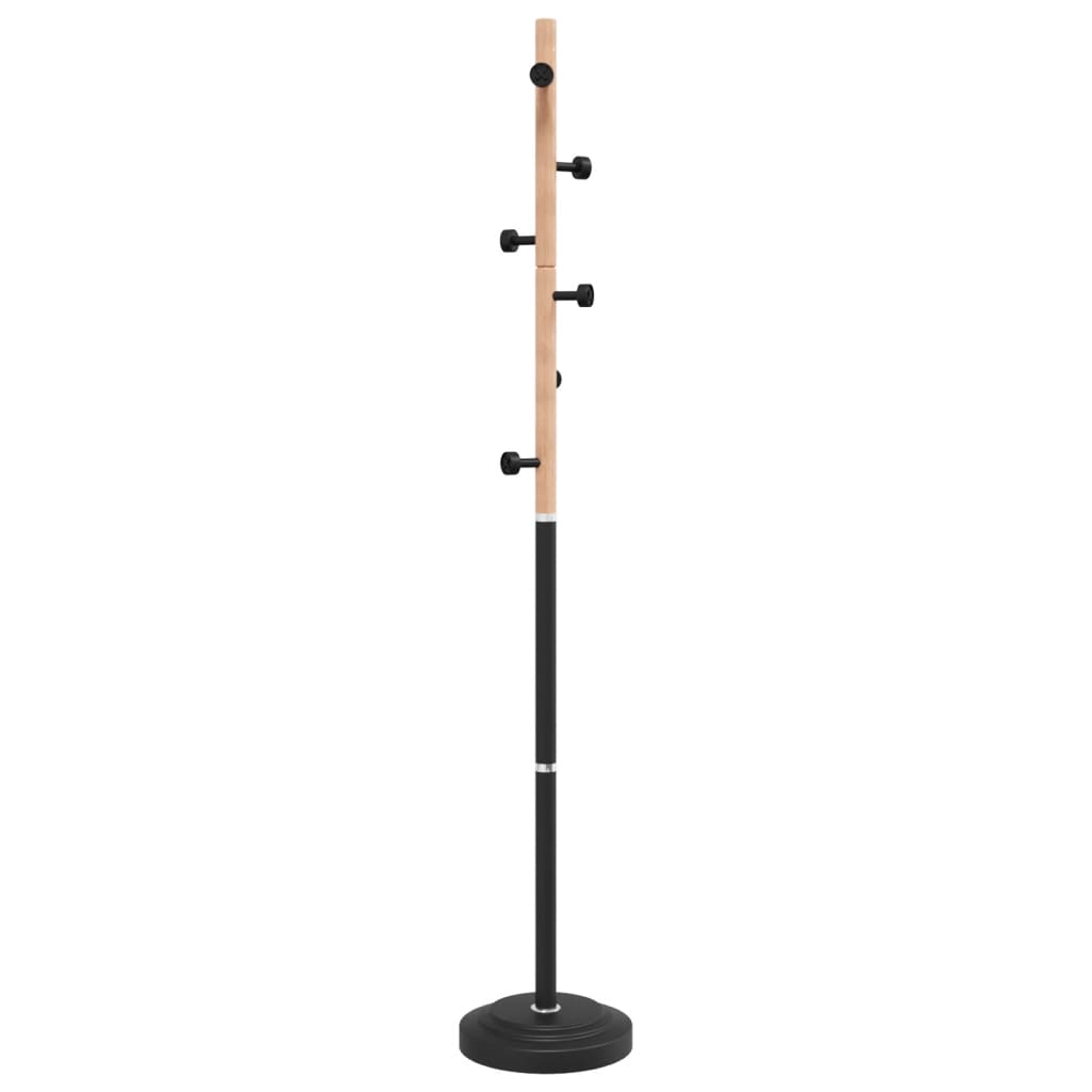 Appendiabiti Nero 177 cm in Ferro Verniciato a Polvere - homemem39