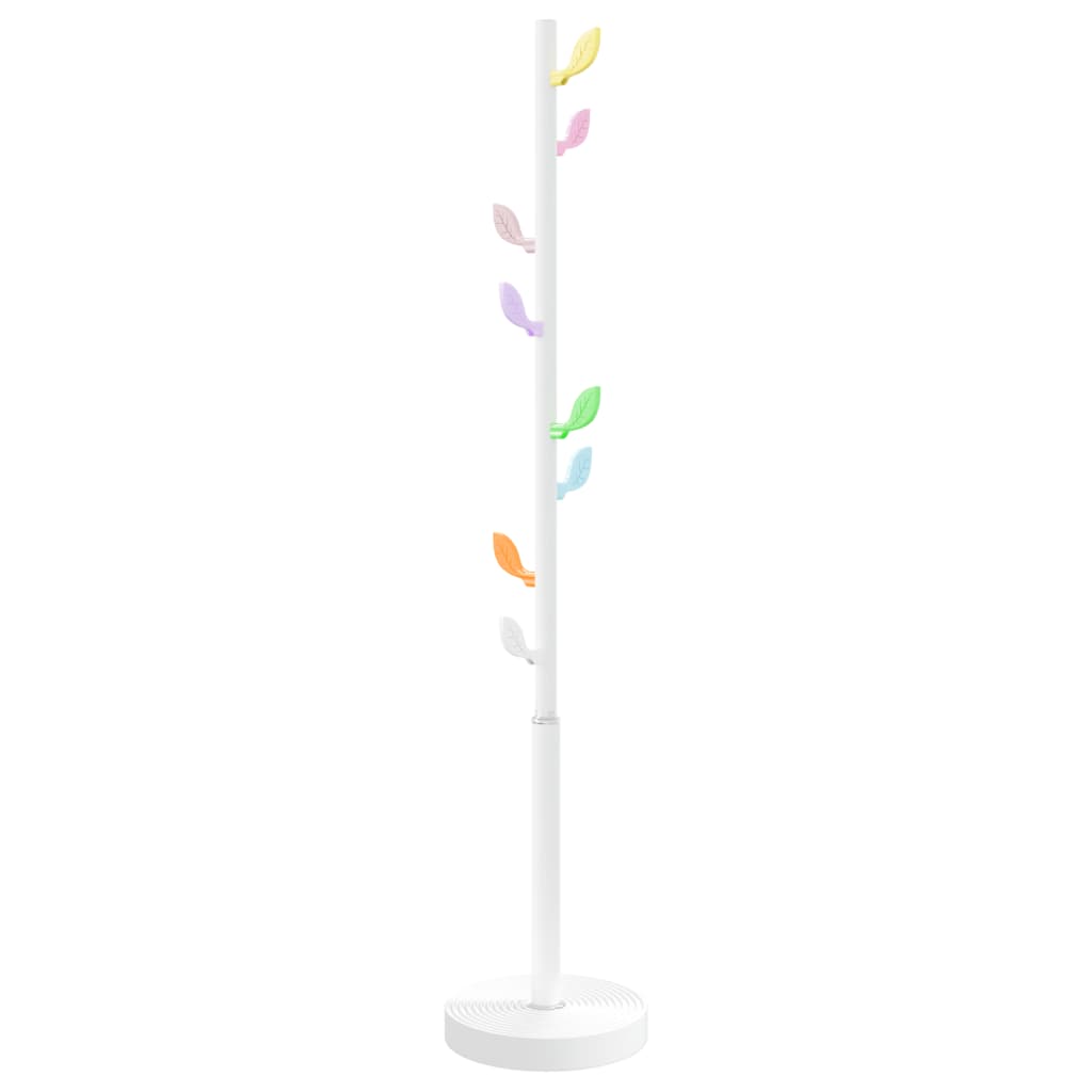 Appendiabiti Bianco 172 cm in Ferro Verniciato a Polvere - homemem39