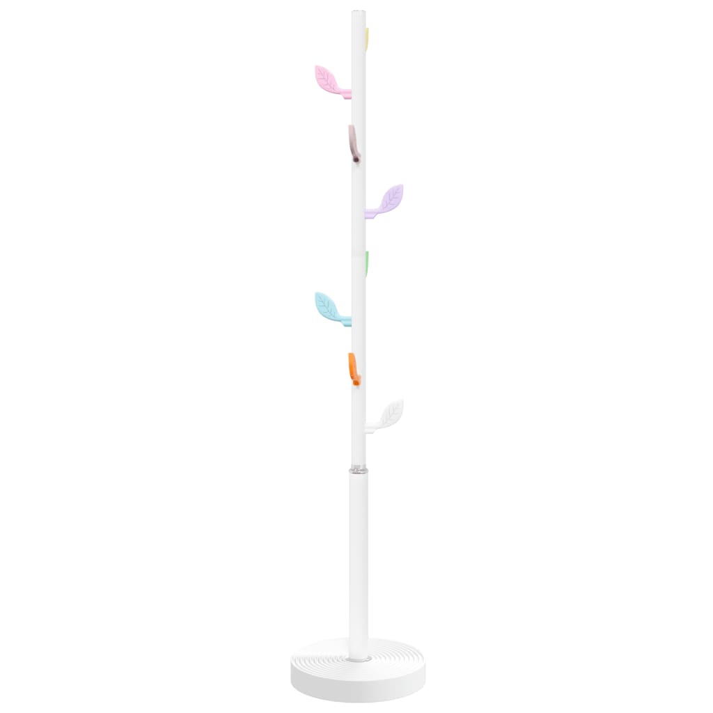 Appendiabiti Bianco 172 cm in Ferro Verniciato a Polvere - homemem39