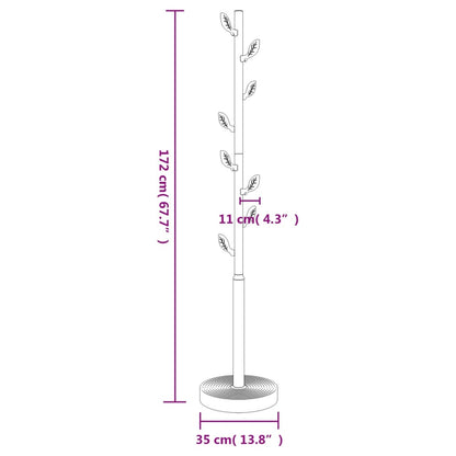 Appendiabiti Blu 172 cm in Ferro Verniciato a Polvere - homemem39