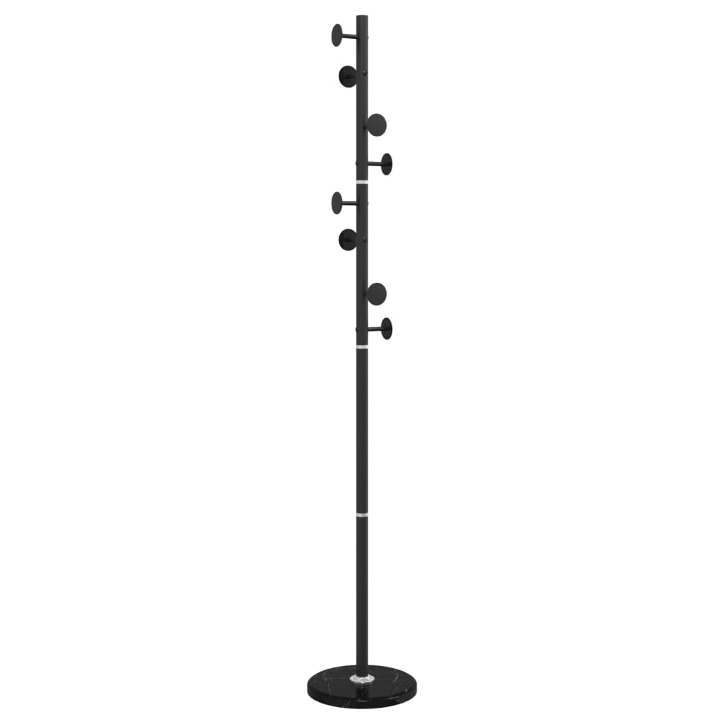 Appendiabiti Nero 176 cm in Ferro Verniciato a Polvere - homemem39