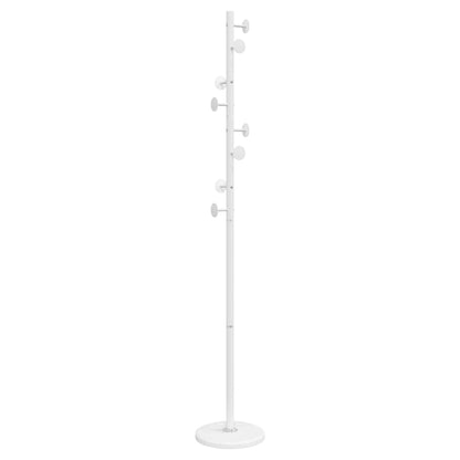 Appendiabiti Bianco 176 cm in Ferro Verniciato a Polvere - homemem39