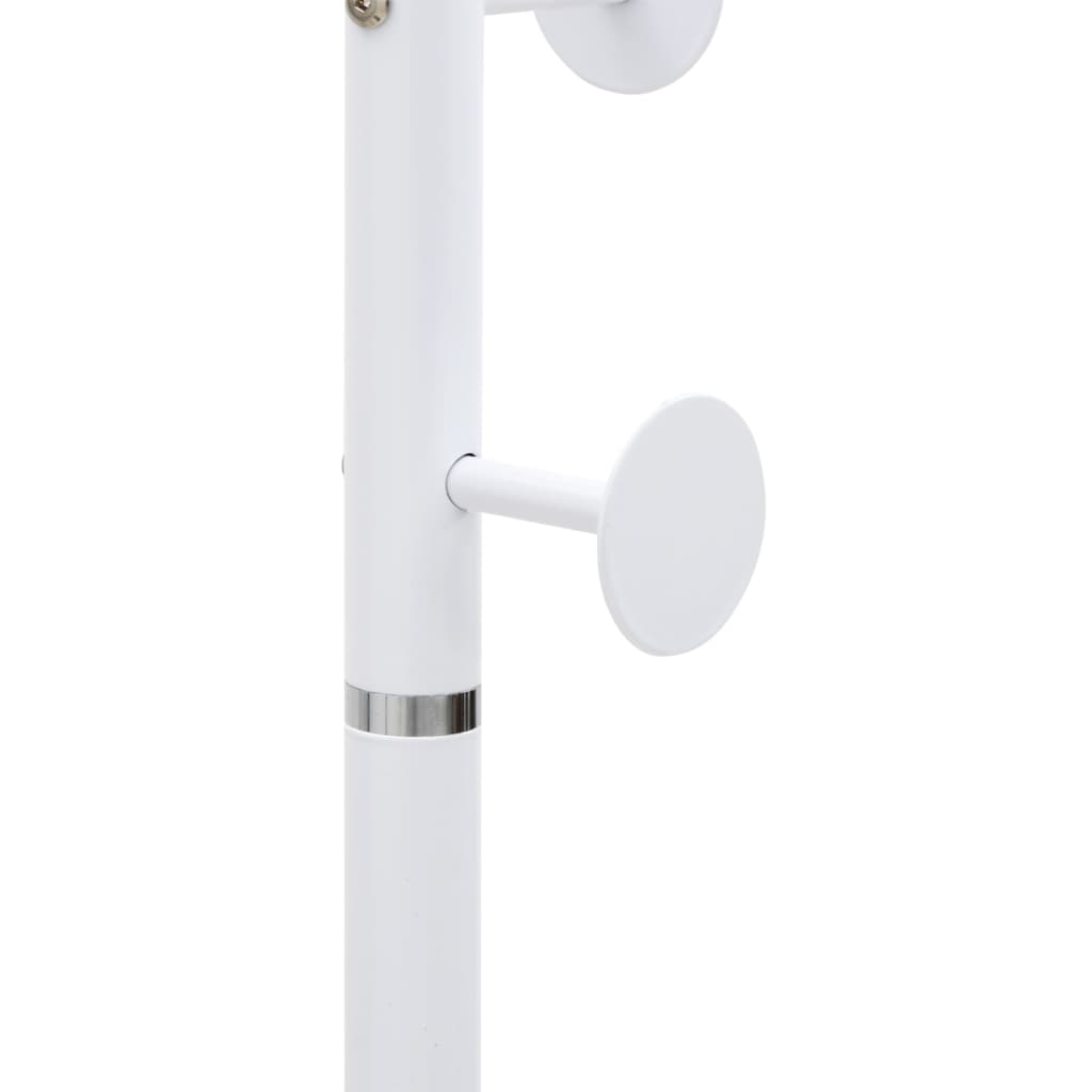 Appendiabiti Bianco 176 cm in Ferro Verniciato a Polvere - homemem39