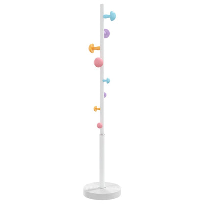 Appendiabiti Bianco 172 cm in Ferro Verniciato a Polvere - homemem39