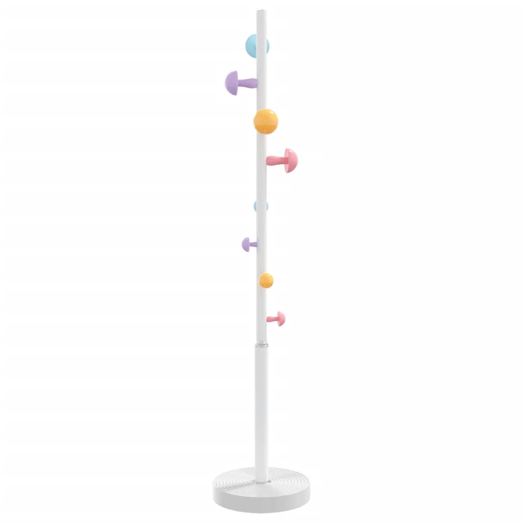 Appendiabiti Bianco 172 cm in Ferro Verniciato a Polvere - homemem39