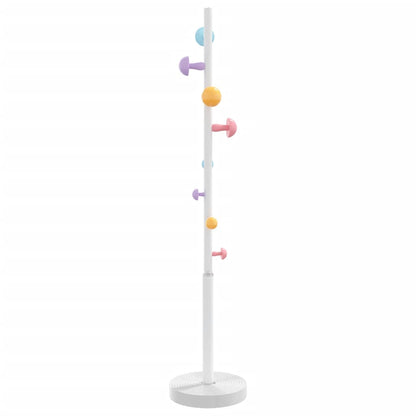 Appendiabiti Bianco 172 cm in Ferro Verniciato a Polvere - homemem39