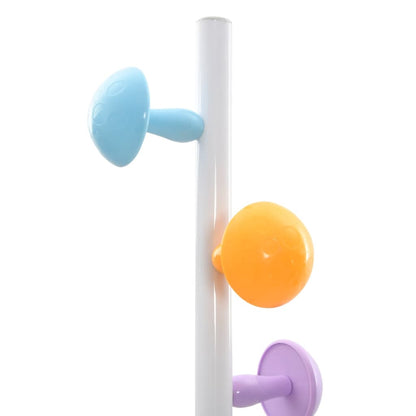 Appendiabiti Bianco 172 cm in Ferro Verniciato a Polvere - homemem39