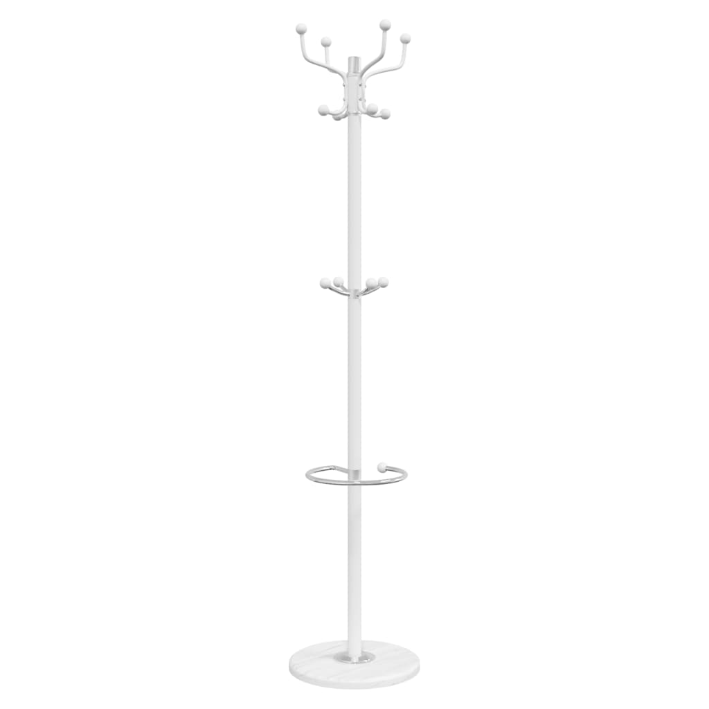 Appendiabiti con Portaombrelli Bianco 180 cm Ferro Verniciato - homemem39