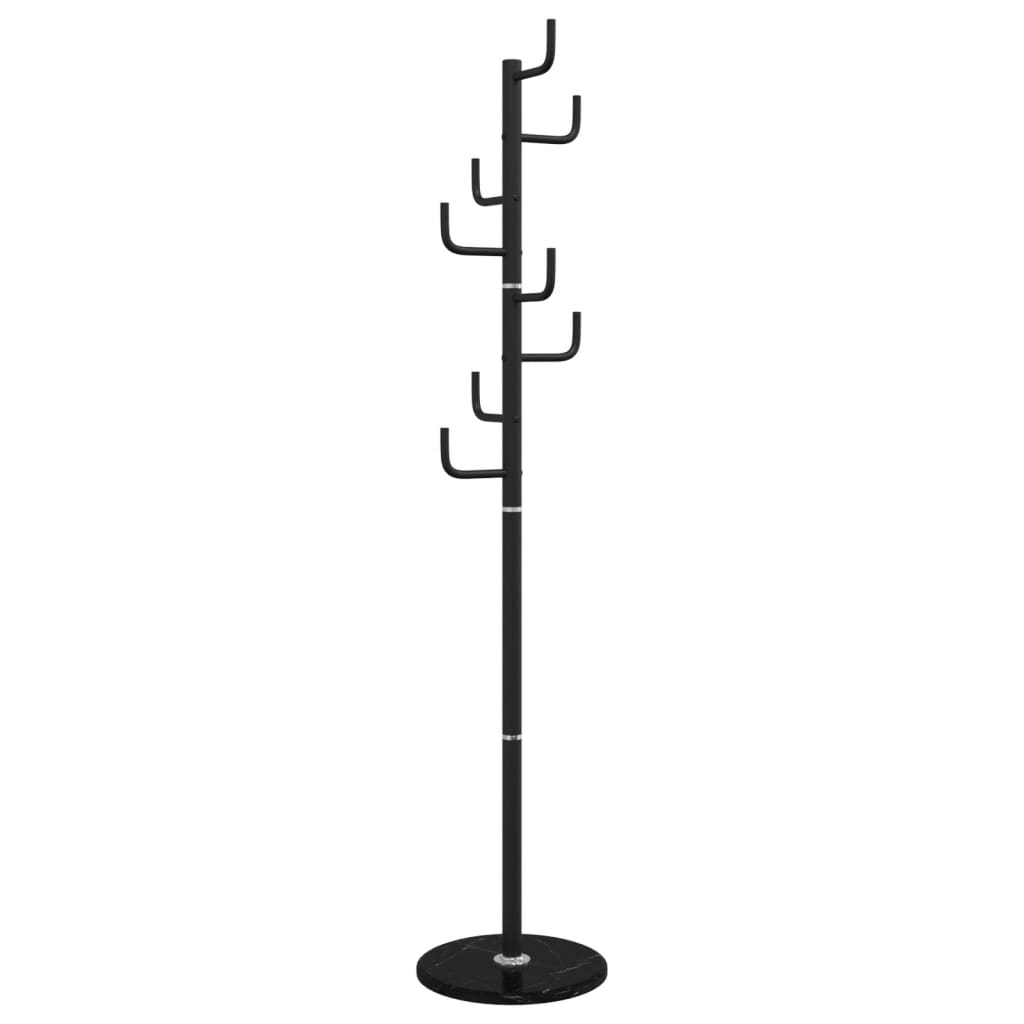 Appendiabiti Nero 183 cm in Ferro Verniciato a Polvere - homemem39