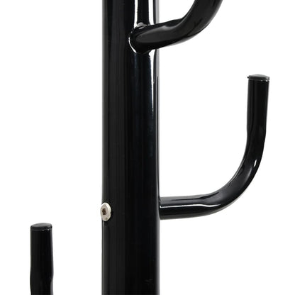 Appendiabiti Nero 183 cm in Ferro Verniciato a Polvere - homemem39