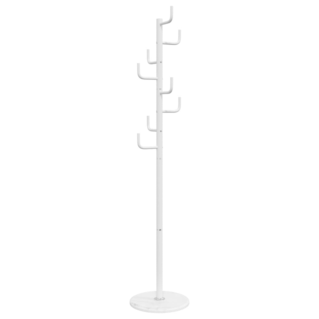 Appendiabiti Bianco 183 cm in Ferro Verniciato a Polvere - homemem39