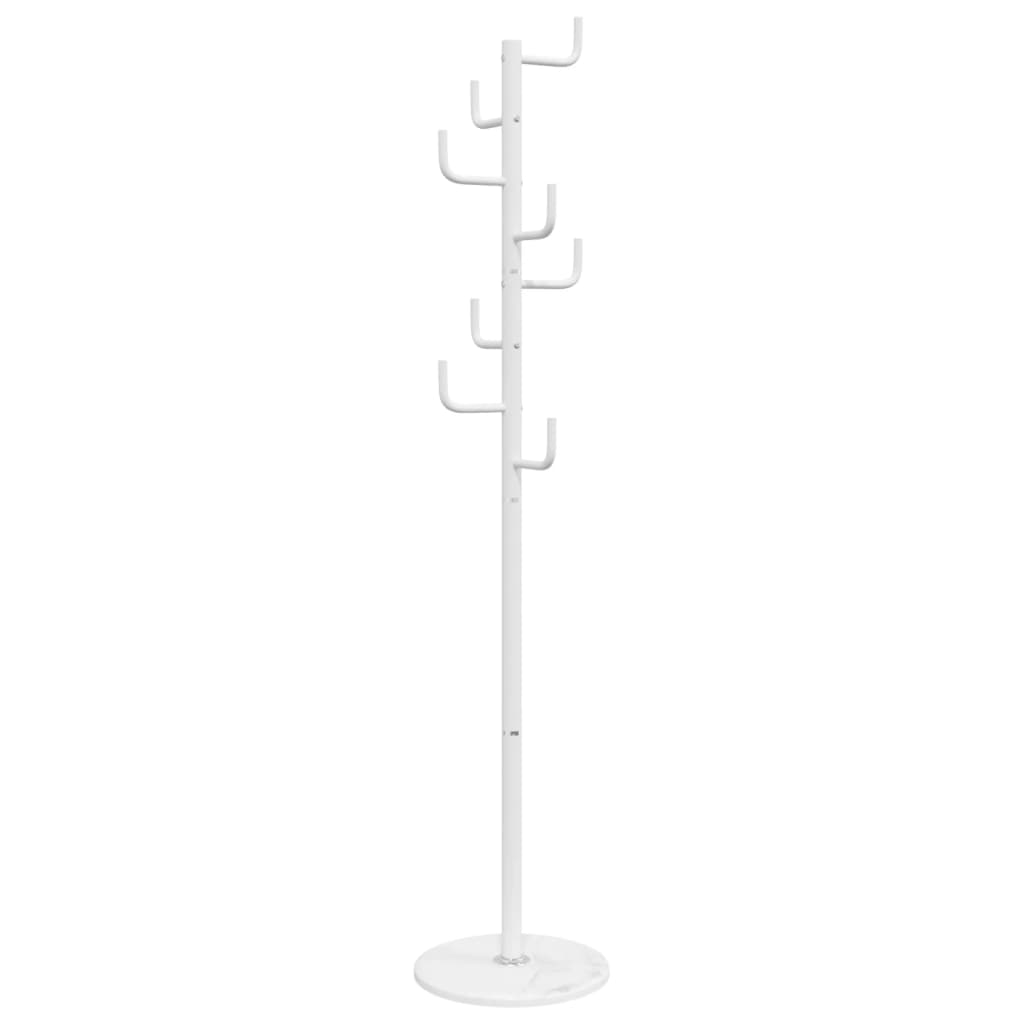 Appendiabiti Bianco 183 cm in Ferro Verniciato a Polvere - homemem39