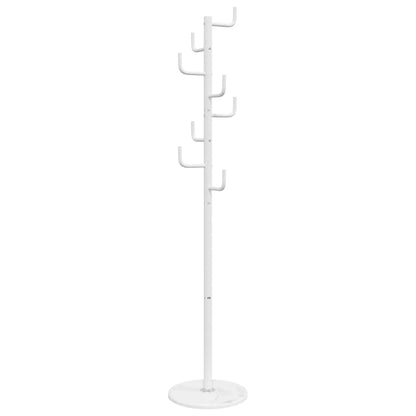 Appendiabiti Bianco 183 cm in Ferro Verniciato a Polvere - homemem39