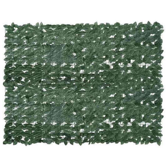 Paravento da Balcone con Foglie Verde Scuro 200x150 cm | homemem39