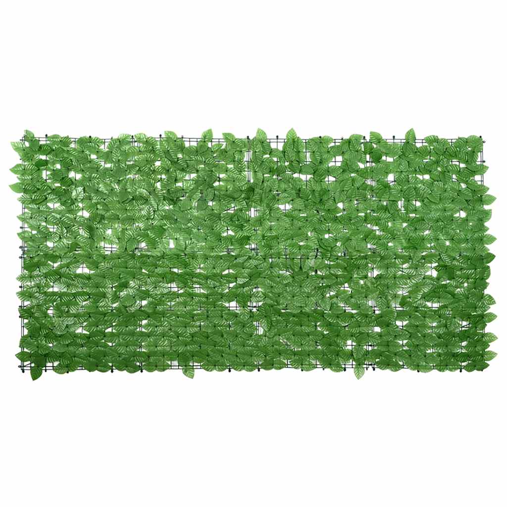 Paravento da Balcone con Foglie Verdi 200x100 cm | homemem39