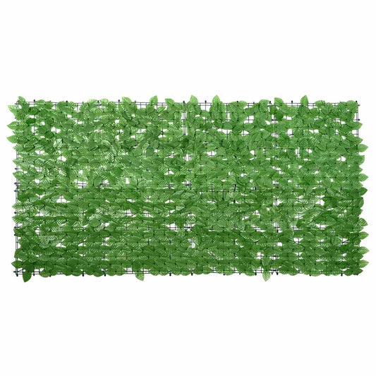 Paravento da Balcone con Foglie Verdi 200x100 cm | homemem39