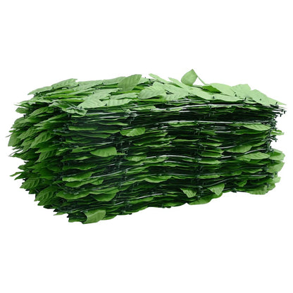 Paravento da Balcone con Foglie Verdi 200x100 cm | homemem39