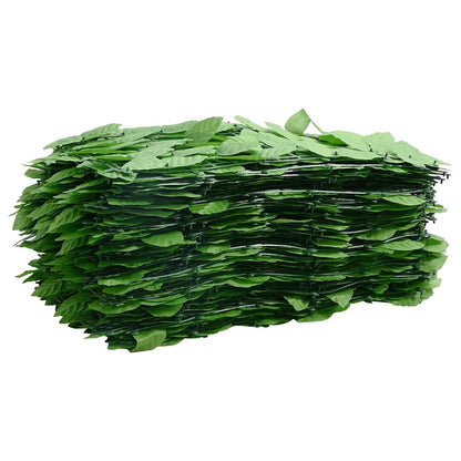 Paravento da Balcone con Foglie Verdi 200x150 cm | homemem39