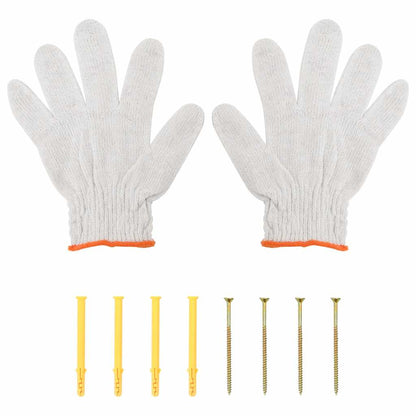 Mensola a Muro 75x30x31 cm Argento in Acciaio Inossidabile | homemem39
