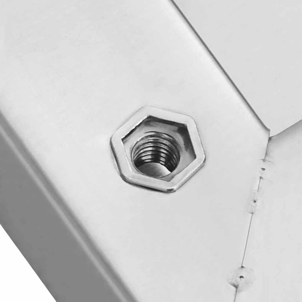 Mensole a Muro 2 pz 100x40 cm Argento in Acciaio Inossidabile | homemem39