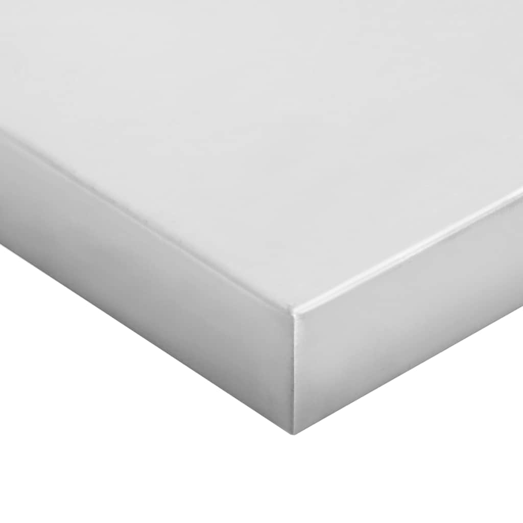 Mensole a Muro 2 pz 75x40 cm Argento in Acciaio Inossidabile | homemem39