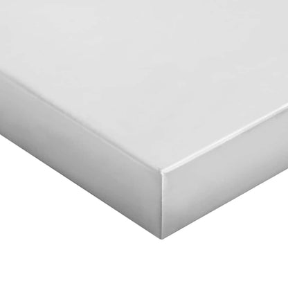 Mensole a Muro 2 pz 75x30 cm Argento in Acciaio Inossidabile | homemem39