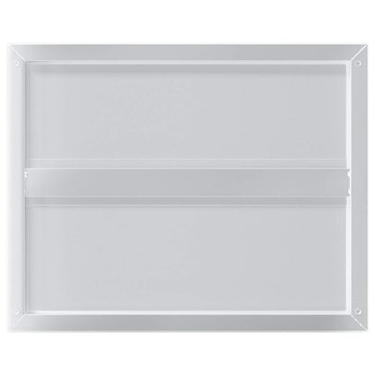 Mensole a Muro 2 pz 50x40 cm Argento in Acciaio Inossidabile | homemem39
