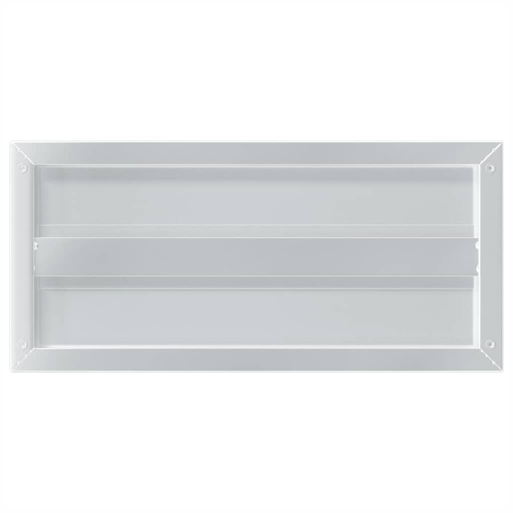 Mensole a Muro 2 pz 50x23,5cm Argento in Acciaio Inossidabile | homemem39