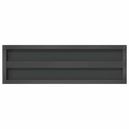 Mensole a Muro 2 pz 75x23,5 cm Nero in Acciaio Inossidabile | homemem39