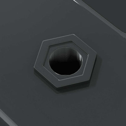 Mensole a Muro 2 pz 50x40 cm Nero in Acciaio Inossidabile | homemem39
