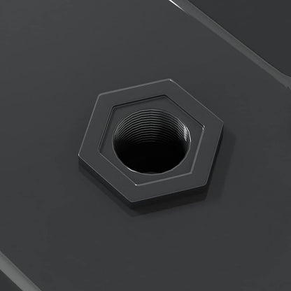 Mensole a Muro 2 pz 50x23,5 cm Nero in Acciaio Inossidabile | homemem39