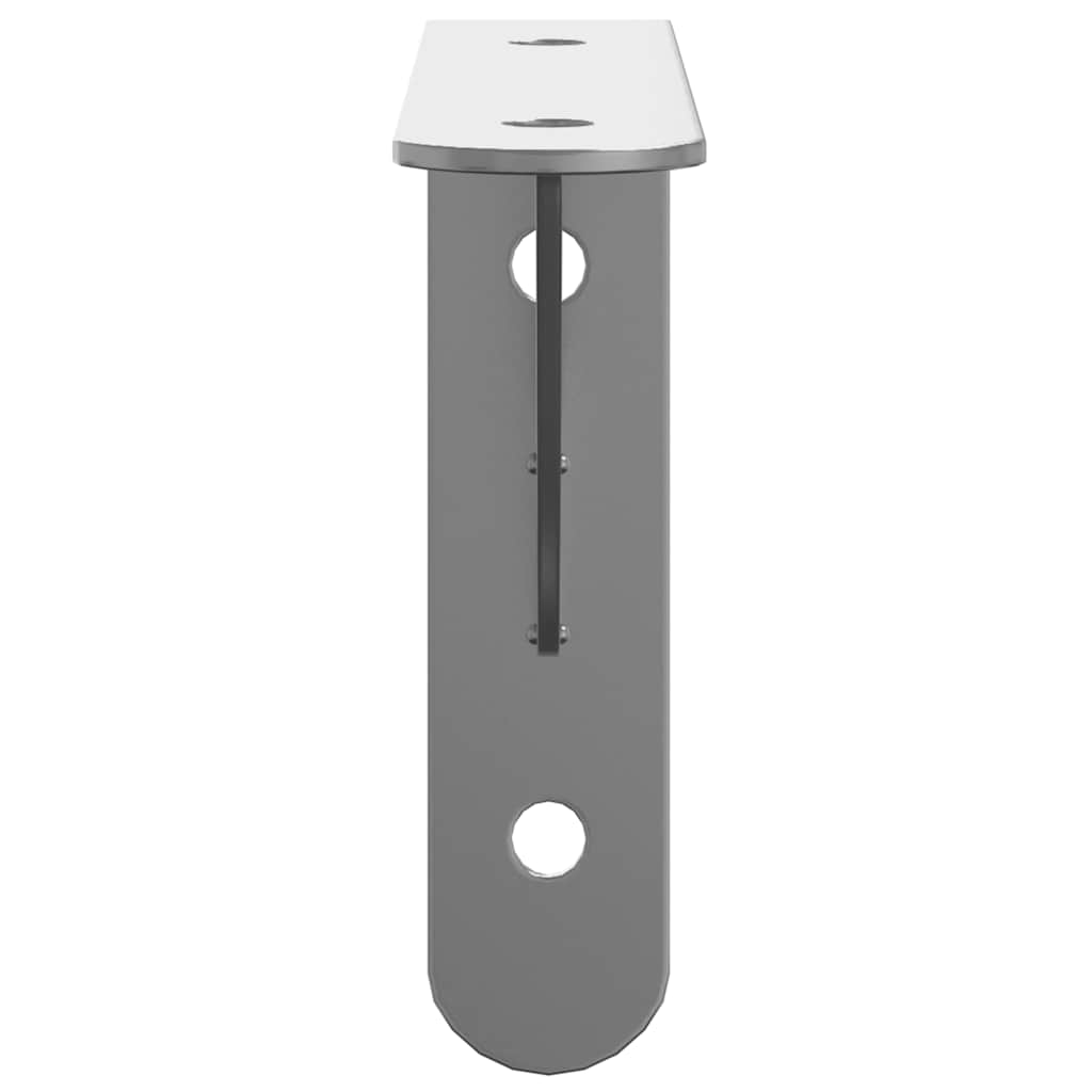 Staffe per Mensola 4 pz 15x2,5x11,5 cm in Acciaio Inox Argento | homemem39