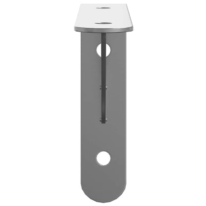 Staffe per Mensola 4 pz 15x2,5x11,5 cm in Acciaio Inox Argento | homemem39
