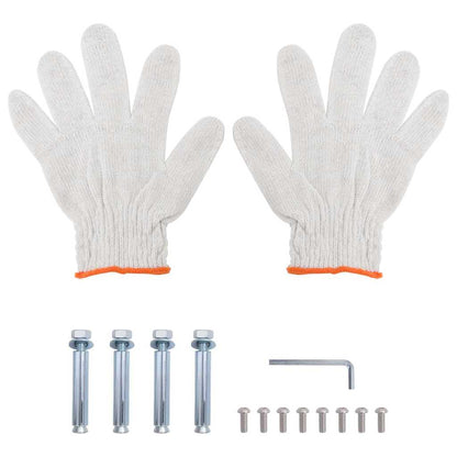 Mensola Muro 2 Ripiani 100x40x60cm Argento Acciaio Inossidabile | homemem39