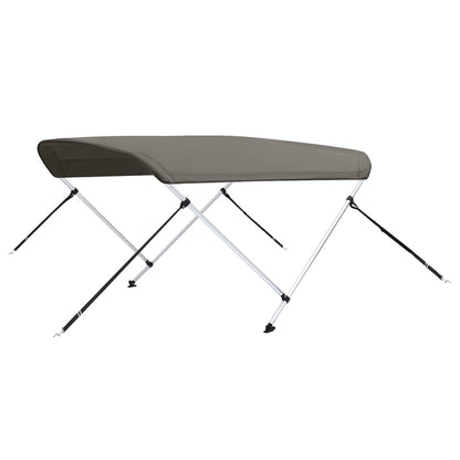 Bimini di Prua con Tendalino 2 Archi Grigio 180x130x110 cm | homemem39