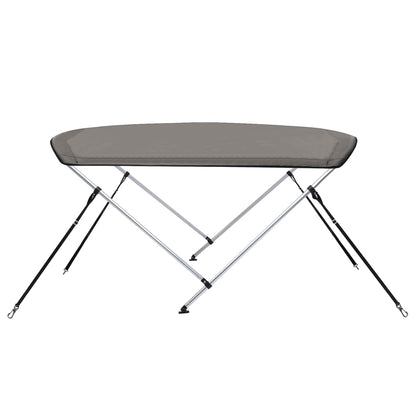 Bimini di Prua con Tendalino 2 Archi Grigio 180x150x110 cm | homemem39