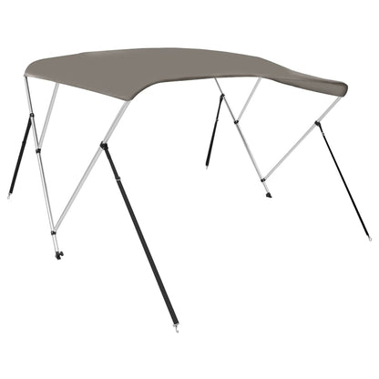 Bimini di Prua con Tendalino 3 Archi Grigio 183x160x137 cm | homemem39