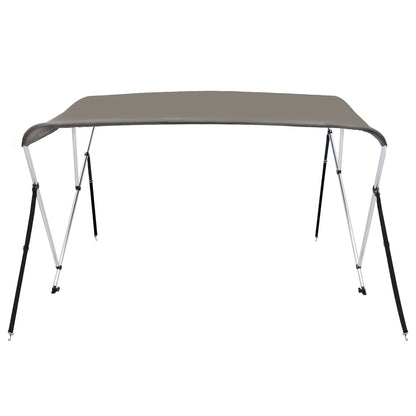 Bimini di Prua con Tendalino 3 Archi Grigio 183x160x137 cm | homemem39