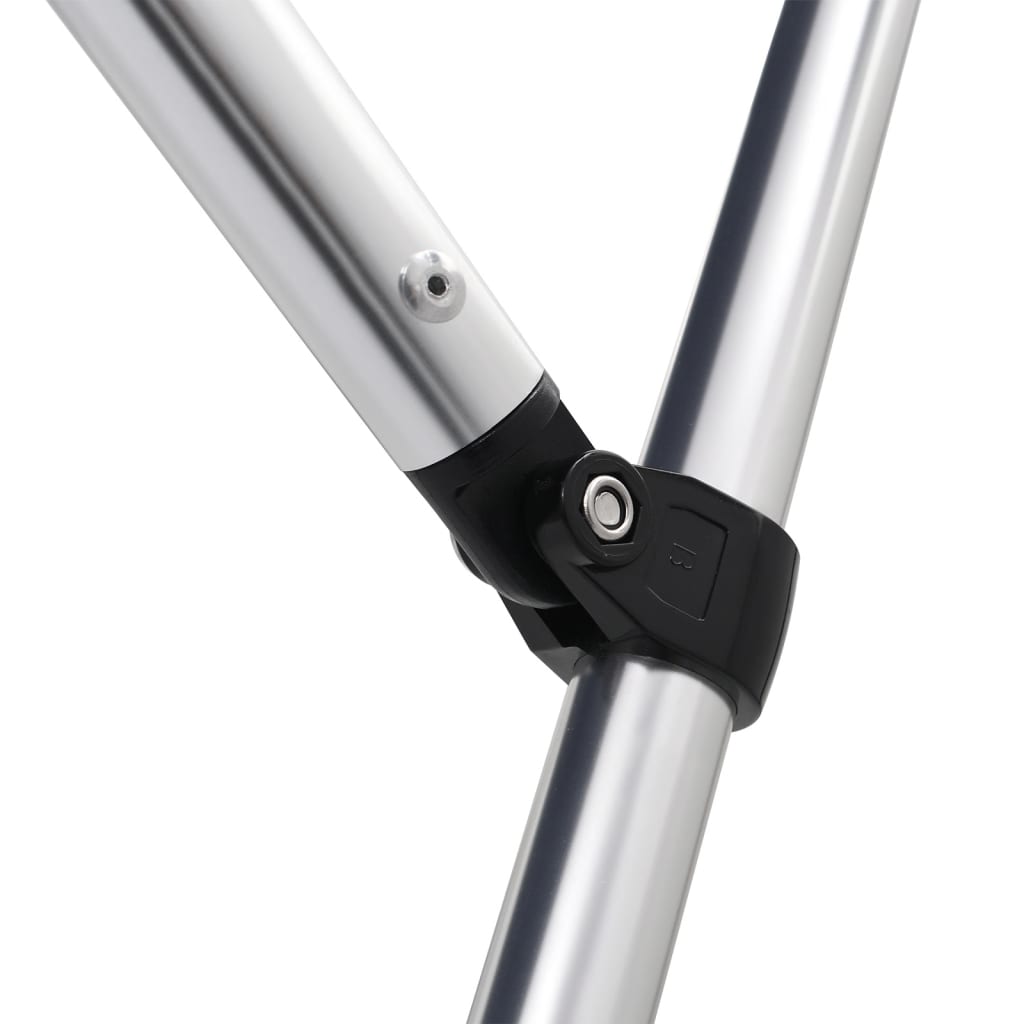 Bimini di Prua con Tendalino 4 Archi Nero 243x196x137 cm