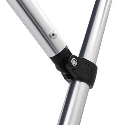 Bimini di Prua con Tendalino 4 Archi Nero 243x196x137 cm