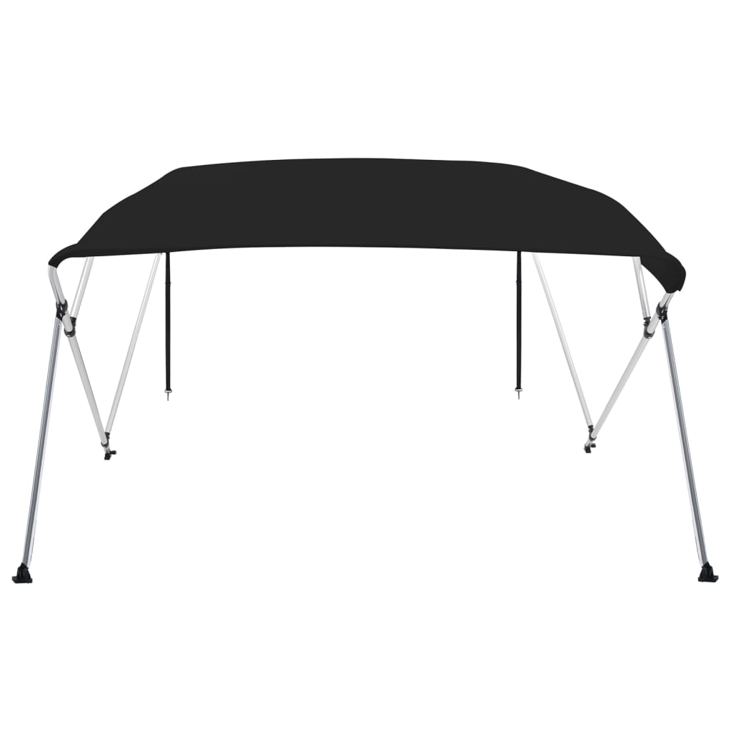 Bimini di Prua con Tendalino 4 Archi Nero 243x210x137 cm | homemem39