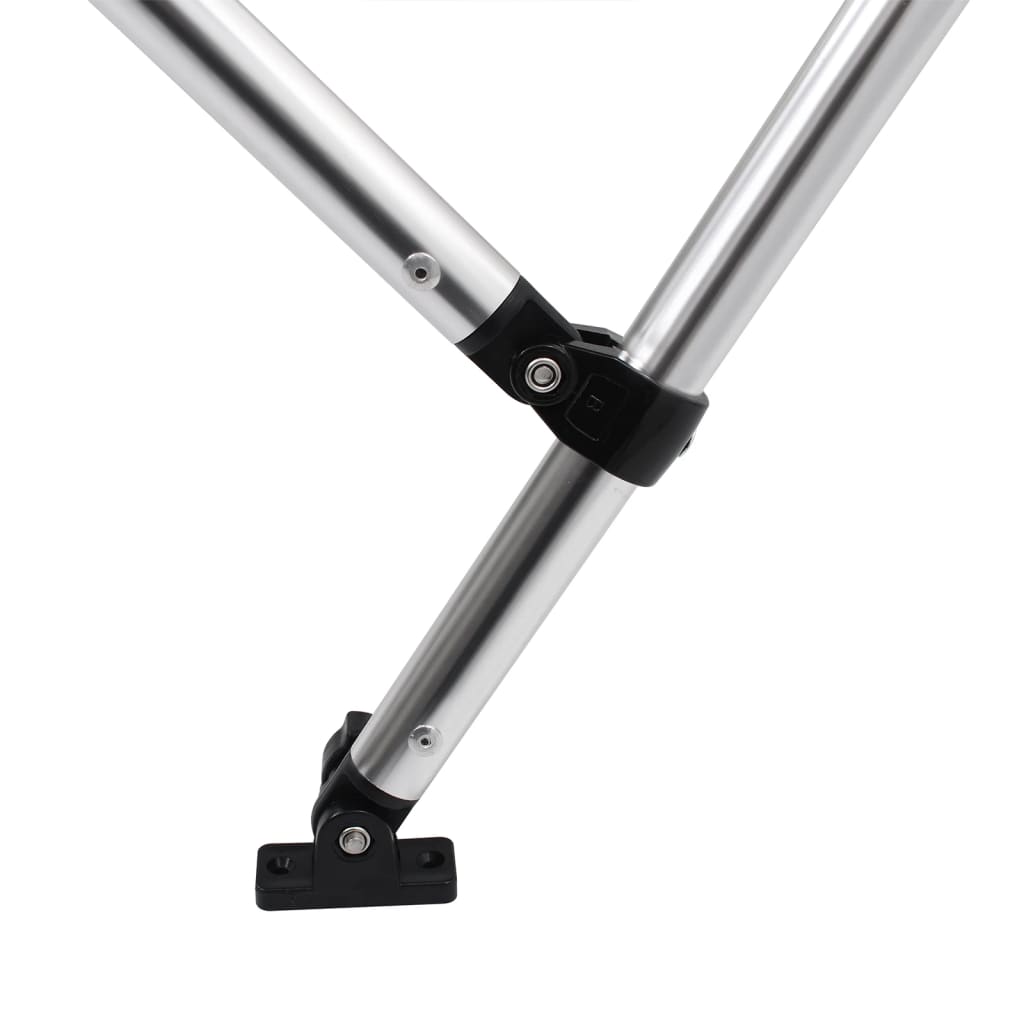 Bimini di Prua con Tendalino 4 Archi Nero 243x210x137 cm | homemem39