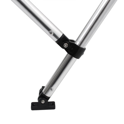 Bimini di Prua con Tendalino 4 Archi Nero 243x210x137 cm | homemem39