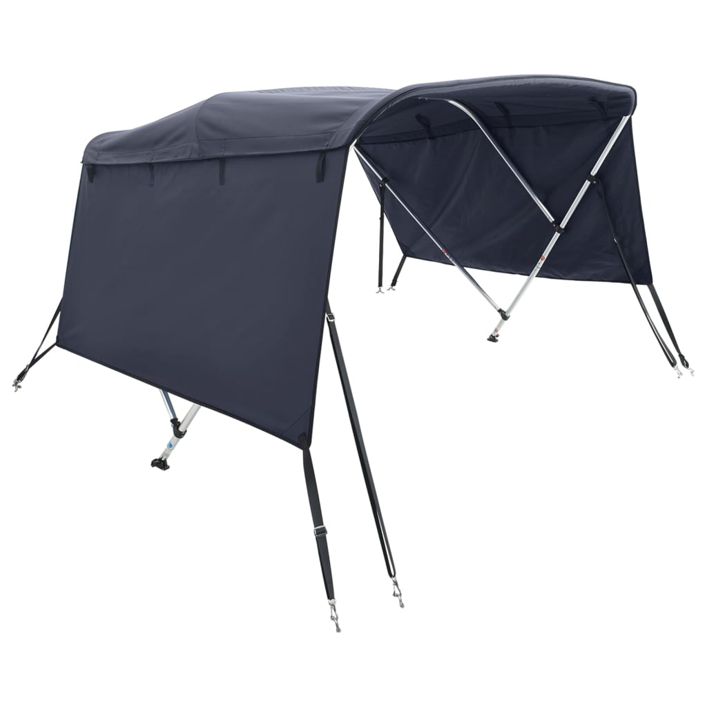 Bimini di Prua con Pareti Laterali 3 Archi 183x(170-182)x137cm | homemem39