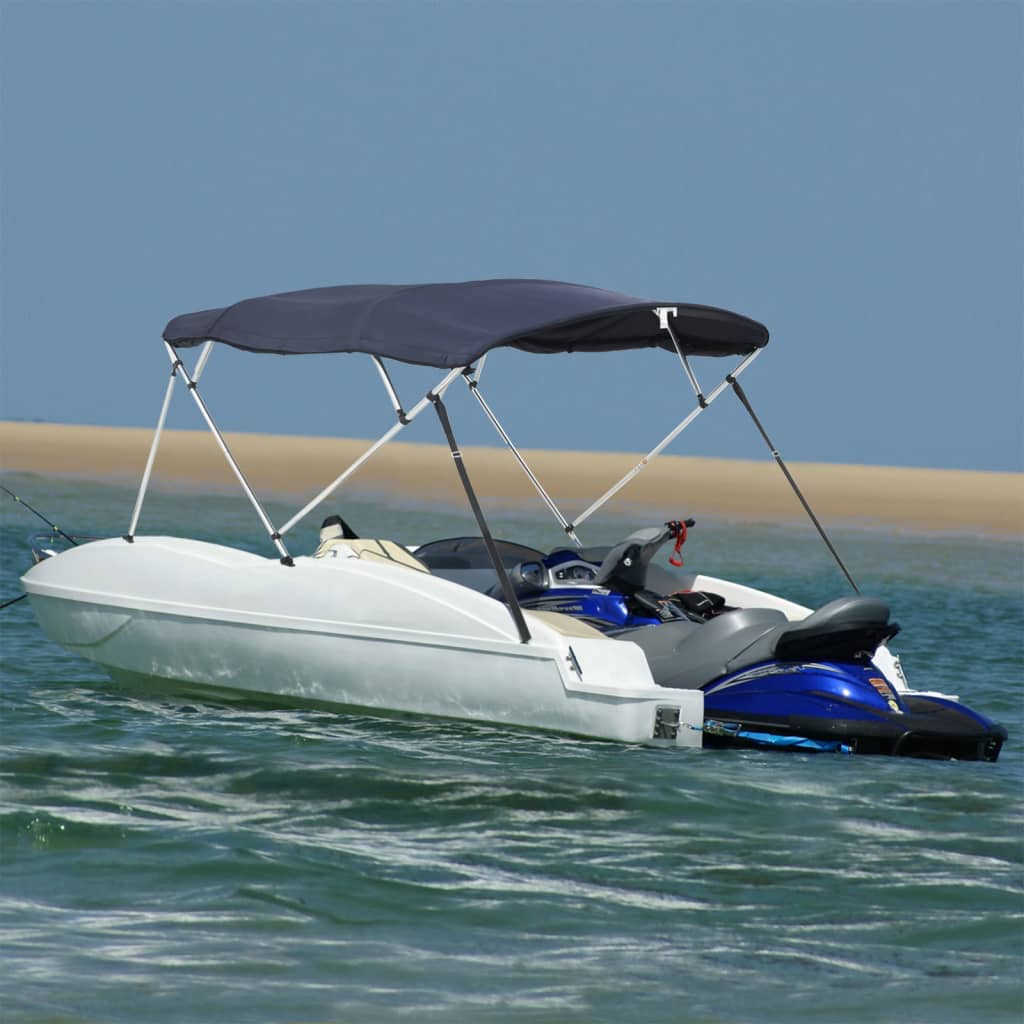 Bimini di Prua con Pareti Laterali 4 Archi 243x(170-182)x137cm