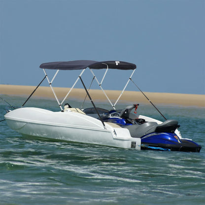 Bimini di Prua Pareti Laterali Rete 3 Archi 183x(185-198)x137cm