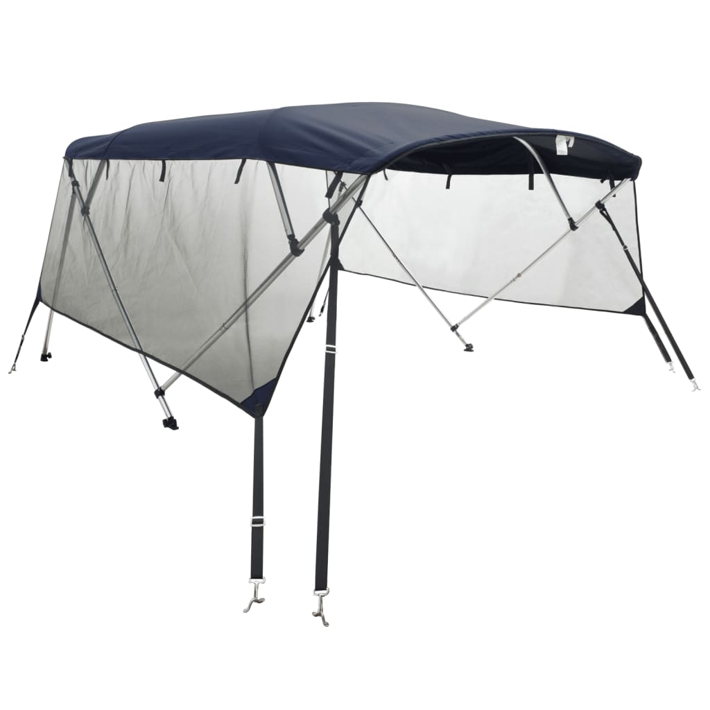 Bimini di Prua Pareti Laterali Rete 4 Archi 243x(185-198)x137cm | homemem39